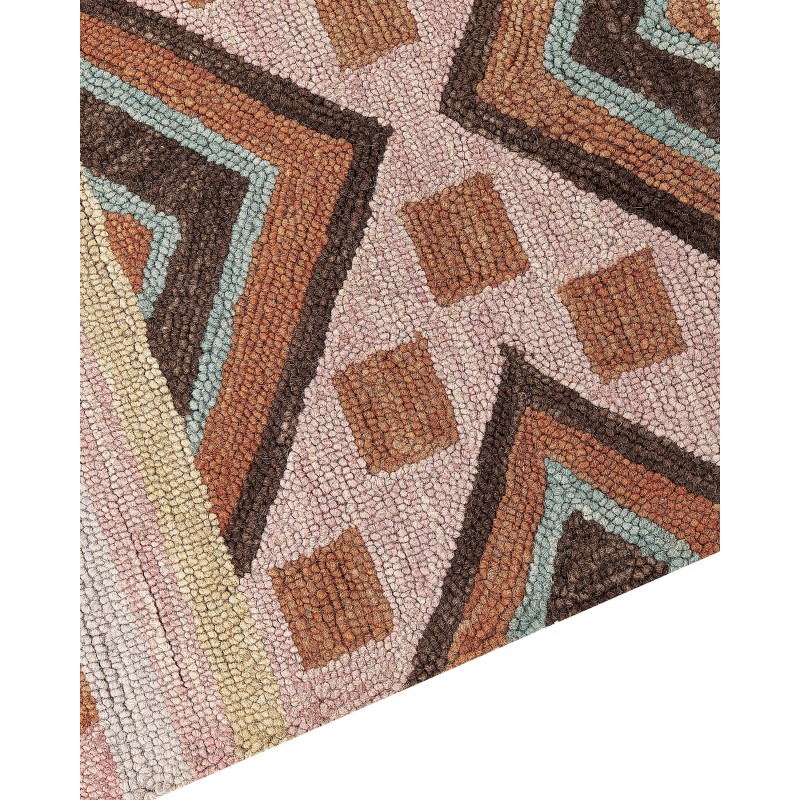 Dywan wełniany 80 x 150 cm wielokolorowy YOMRA Dywan wełniany 80 x 150 cm wielokolorowy YOMRA