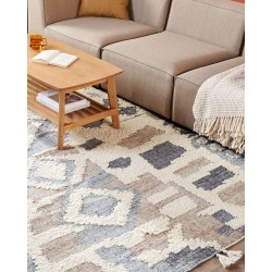 Dywan wełniany kilim 200 x 300 cm wielokolorowy MRGAVET Dywan wełniany kilim 200 x 300 cm wielokolorowy MRGAVET