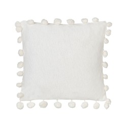 Zestaw 2 poduszek dekoracyjnych JASMINE 45 x 45 cm Biały Jednolity Zestaw 2 poduszek dekoracyjnych JASMINE 45 x 45 cm Biały Jednolity