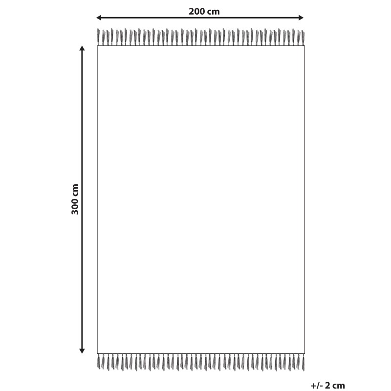 Dywan 200 x 300 cm czarny ALUCRA Dywan 200 x 300 cm czarny ALUCRA