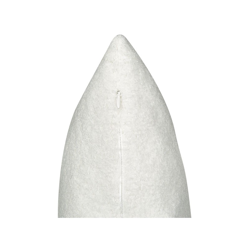 Zestaw 2 poduszek dekoracyjnych LEUZEA Boucle 45 x 45 cm Złamana biel Jednolity Zestaw 2 poduszek dekoracyjnych LEUZEA Boucle 45 x 45 cm Złamana biel Jednolity