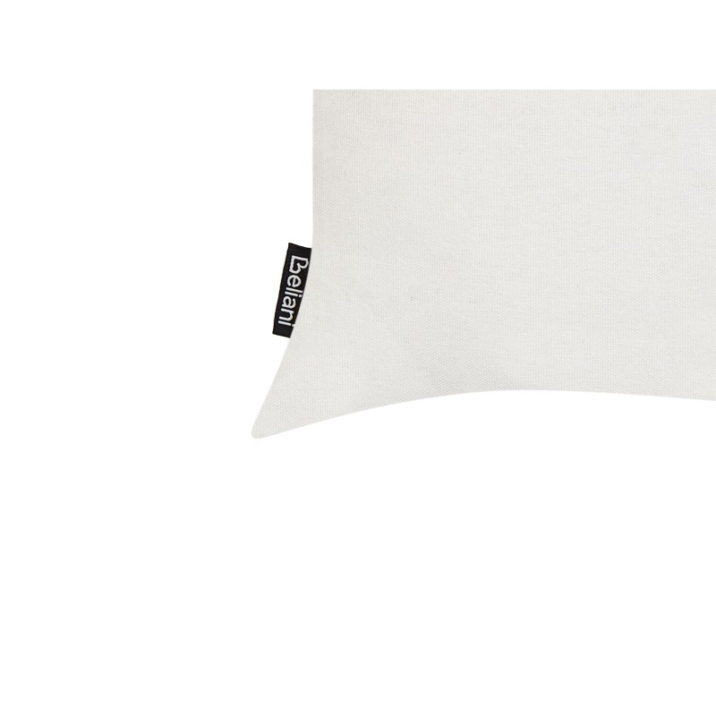 Zestaw 2 poduszek dekoracyjnych VELLEIA Bawełna 50 x 35 cm Biały Wzór geometryczny Zestaw 2 poduszek dekoracyjnych VELLEIA Bawełna 50 x 35 cm Biały Wzór geometryczny