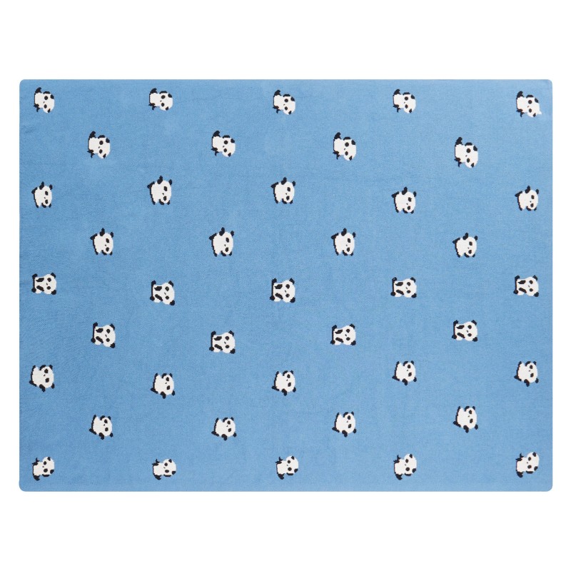 Koc TALOKAN Bawełna 130 x 170 cm Niebieski Koc TALOKAN Bawełna 130 x 170 cm Niebieski