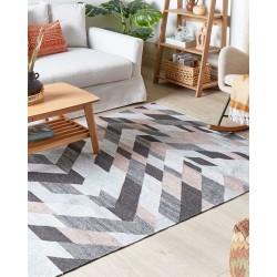 Dywan z juty 160 x 230 cm wielokolorowy NAKKAS Dywan z juty 160 x 230 cm wielokolorowy NAKKAS