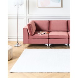Dywan sztuczne futro królika 160 x 230 cm biały MIRPUR Dywan sztuczne futro królika 160 x 230 cm biały MIRPUR