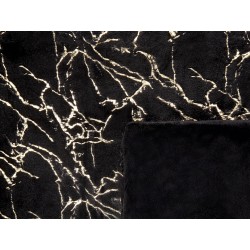 Koc GODAVARI 150 x 200 cm Czarny Koc GODAVARI 150 x 200 cm Czarny