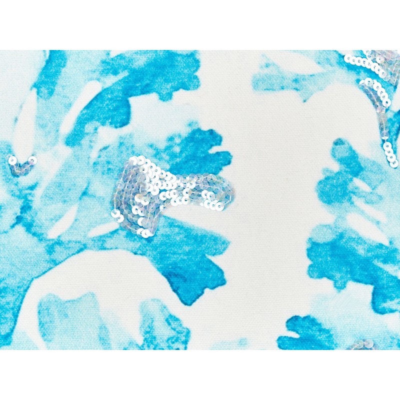 Poduszka dekoracyjna ROCKWEED Bawełna 45 x 45 cm Biały Wzór kwiatowy Poduszka dekoracyjna ROCKWEED Bawełna 45 x 45 cm Biały Wzór kwiatowy