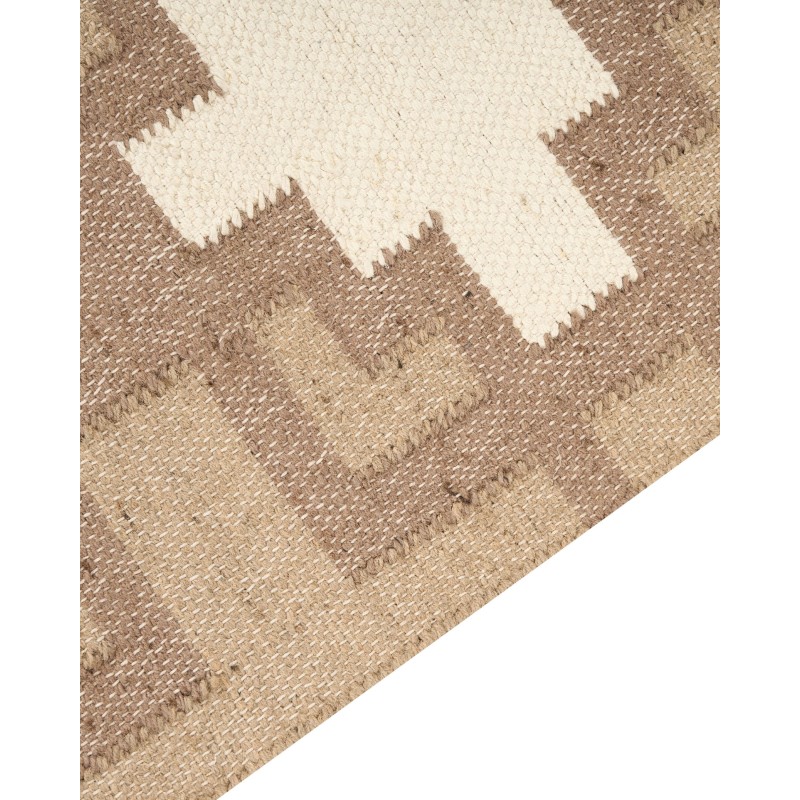 Dywan z juty 160 x 230 cm beżowy KONURTAY Dywan z juty 160 x 230 cm beżowy KONURTAY