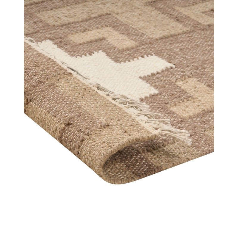 Dywan z juty 160 x 230 cm beżowy KONURTAY Dywan z juty 160 x 230 cm beżowy KONURTAY