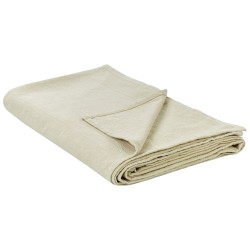 Narzuta na łóżko MARAKA Bawełna 200 x 220 cm Jasnobeżowy Narzuta na łóżko MARAKA Bawełna 200 x 220 cm Jasnobeżowy