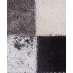 Dywan patchwork skórzany 80 x 150 cm wielokolorowy RIZE Dywan patchwork skórzany 80 x 150 cm wielokolorowy RIZE