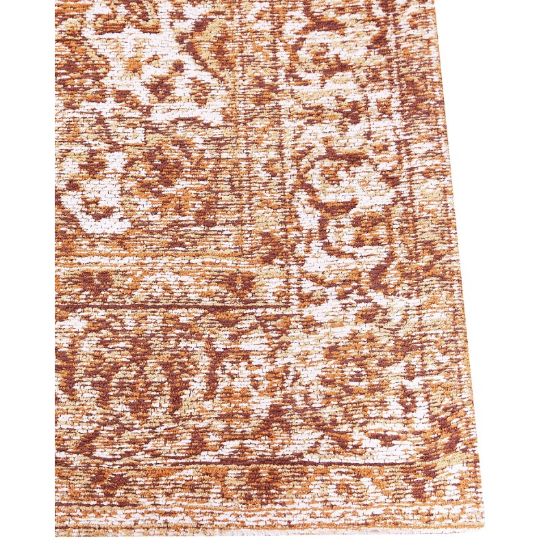 Dywan bawełniany 80 x 150 cm pomarańczowy HAYAT Dywan bawełniany 80 x 150 cm pomarańczowy HAYAT