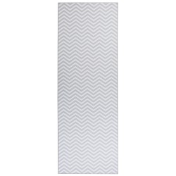 Dywan 70 x 200 cm biało-szary SAIKHEDA Dywan 70 x 200 cm biało-szary SAIKHEDA