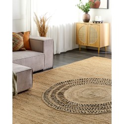 Dywan z juty 160 x 230 cm beżowy BOGAZOREN Dywan z juty 160 x 230 cm beżowy BOGAZOREN