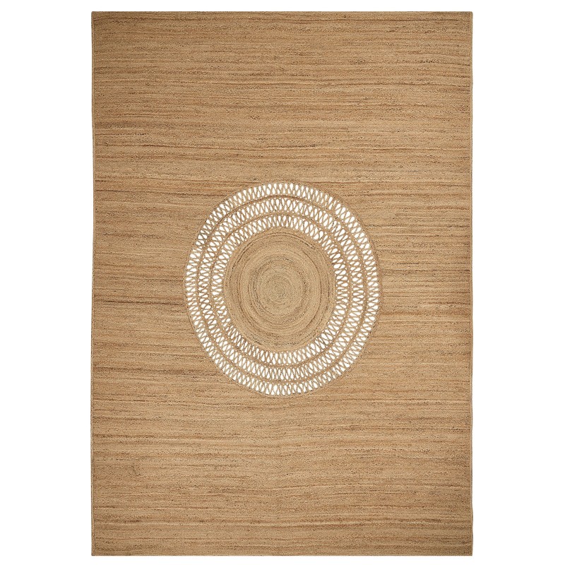 Dywan z juty 160 x 230 cm beżowy BOGAZOREN Dywan z juty 160 x 230 cm beżowy BOGAZOREN