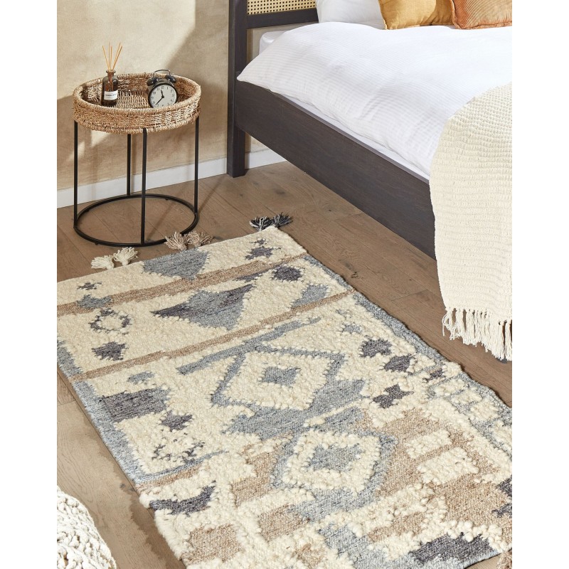Dywan wełniany kilim 80 x 150 cm wielokolorowy MRGAVET Dywan wełniany kilim 80 x 150 cm wielokolorowy MRGAVET