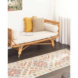 Dywan bawełniany kilim 80 x 300 cm wielokolorowy ATAN Dywan bawełniany kilim 80 x 300 cm wielokolorowy ATAN