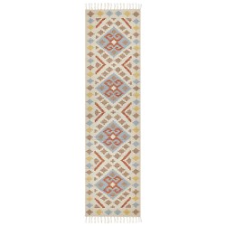 Dywan bawełniany kilim 80 x 300 cm wielokolorowy ATAN Dywan bawełniany kilim 80 x 300 cm wielokolorowy ATAN