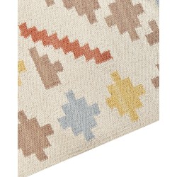 Dywan bawełniany kilim 80 x 300 cm wielokolorowy ATAN Dywan bawełniany kilim 80 x 300 cm wielokolorowy ATAN