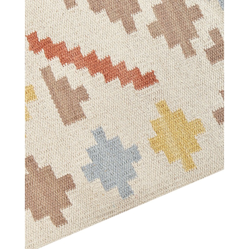 Dywan bawełniany kilim 80 x 300 cm wielokolorowy ATAN Dywan bawełniany kilim 80 x 300 cm wielokolorowy ATAN