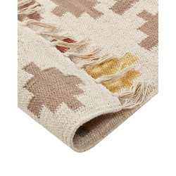 Dywan bawełniany kilim 80 x 300 cm wielokolorowy ATAN Dywan bawełniany kilim 80 x 300 cm wielokolorowy ATAN