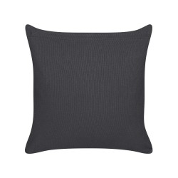 Zestaw 2 poduszek dekoracyjnych BENZOIN Bawełna 45 x 45 cm Czarny Wzór geometryczny Zestaw 2 poduszek dekoracyjnych BENZOIN Bawełna 45 x 45 cm Czarny Wzór geometryczny