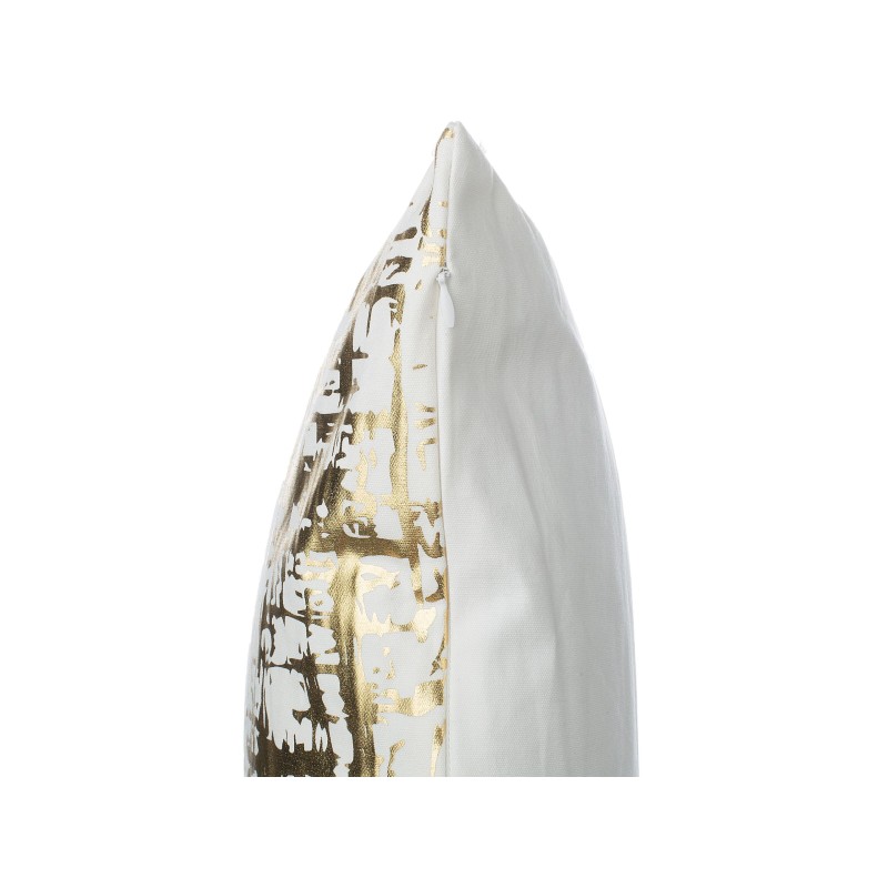 Zestaw 2 poduszek dekoracyjnych GARDENIA Bawełna 45 x 45 cm Złoty Wzór abstrakcyjny Zestaw 2 poduszek dekoracyjnych GARDENIA Bawełna 45 x 45 cm Złoty Wzór abstrakcyjny