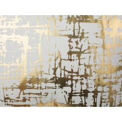 Zestaw 2 poduszek dekoracyjnych GARDENIA Bawełna 45 x 45 cm Złoty Wzór abstrakcyjny Zestaw 2 poduszek dekoracyjnych GARDENIA Bawełna 45 x 45 cm Złoty Wzór abstrakcyjny