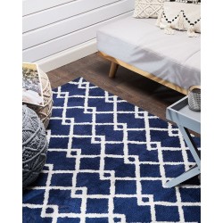 Dywan 160 x 230 cm niebieski SERRES Dywan 160 x 230 cm niebieski SERRES