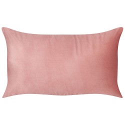 Zestaw 2 poduszek dekoracyjnych CRODYLINE Welur 35 x 60 cm Różowy W paski Zestaw 2 poduszek dekoracyjnych CRODYLINE Welur 35 x 60 cm Różowy W paski