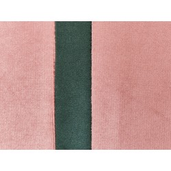 Zestaw 2 poduszek dekoracyjnych CRODYLINE Welur 35 x 60 cm Różowy W paski Zestaw 2 poduszek dekoracyjnych CRODYLINE Welur 35 x 60 cm Różowy W paski