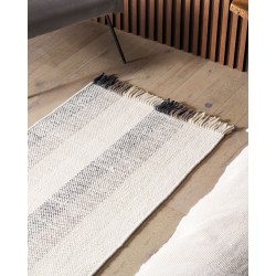 Dywan wełniany 80 x 150 cm złamana biel EMIRLER Dywan wełniany 80 x 150 cm złamana biel EMIRLER