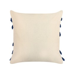 Zestaw 2 poduszek dekoracyjnych PLEIONE Bawełna 45 x 45 cm Granatowy Wzór geometryczny Zestaw 2 poduszek dekoracyjnych PLEIONE Bawełna 45 x 45 cm Granatowy Wzór geometryczny