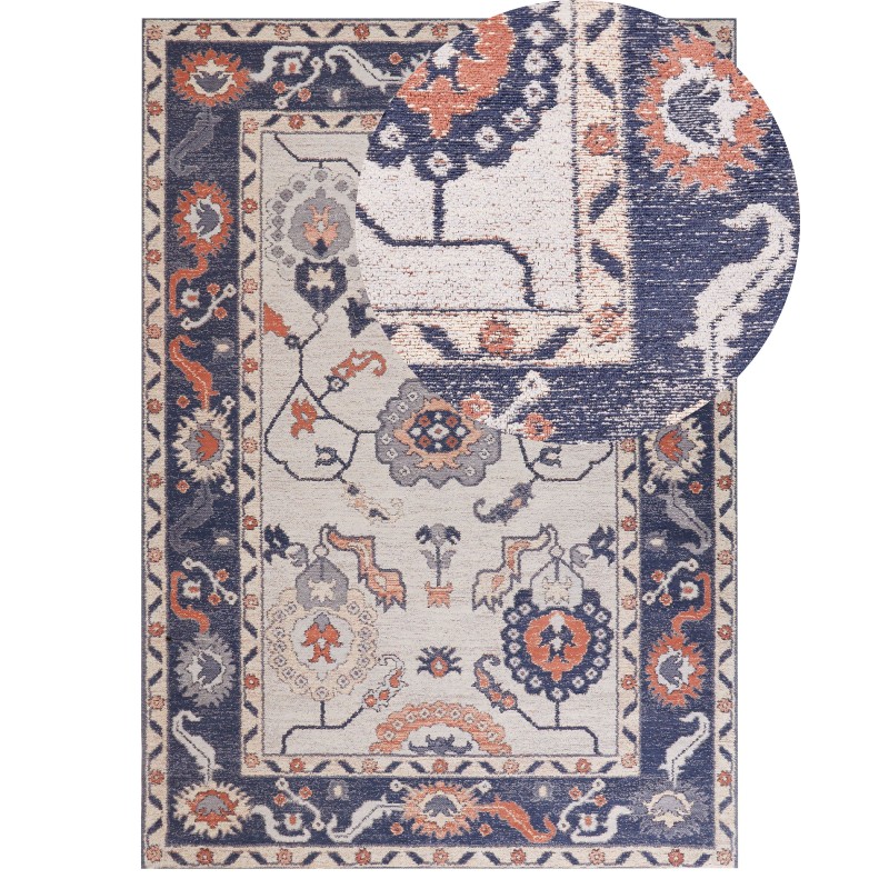 Dywan bawełniany 160 x 230 cm wielokolorowy KABTA Dywan bawełniany 160 x 230 cm wielokolorowy KABTA
