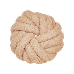 Poduszka dekoracyjna AKOLA Boucle 31 x 31 cm Piaskowy Jednolity