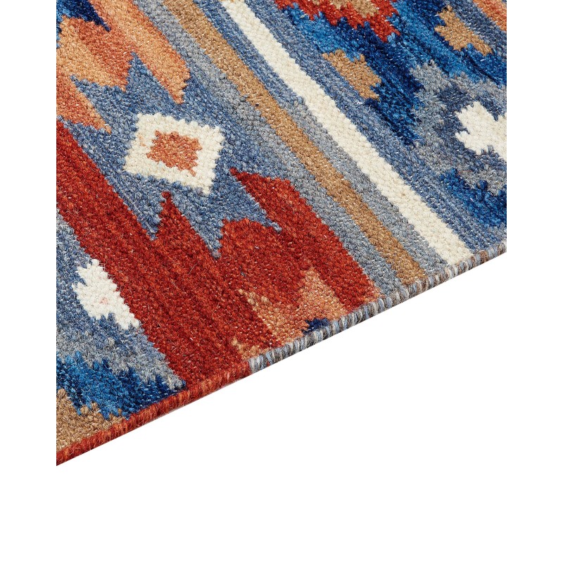 Dywan wełniany kilim 200 x 300 cm wielokolorowy NORAKERT Dywan wełniany kilim 200 x 300 cm wielokolorowy NORAKERT