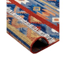 Dywan wełniany kilim 200 x 300 cm wielokolorowy NORAKERT Dywan wełniany kilim 200 x 300 cm wielokolorowy NORAKERT