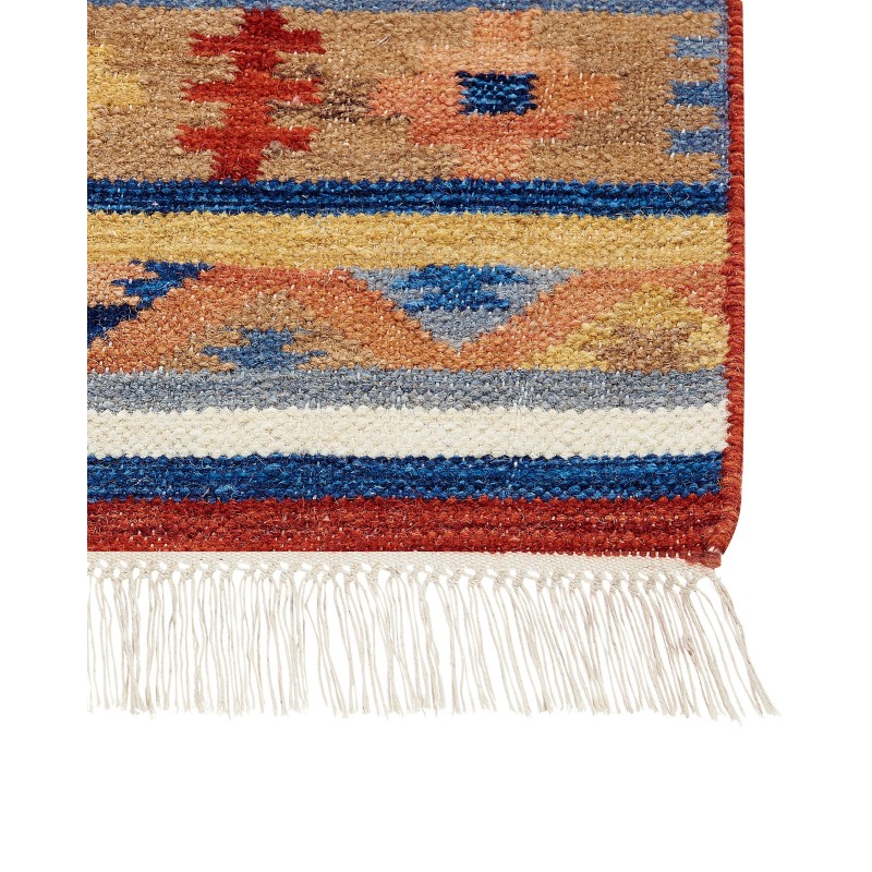 Dywan wełniany kilim 200 x 300 cm wielokolorowy NORAKERT Dywan wełniany kilim 200 x 300 cm wielokolorowy NORAKERT