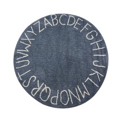 Dywan dziecięcy okrągły bawełniany ø 120 cm niebieski VURGUN