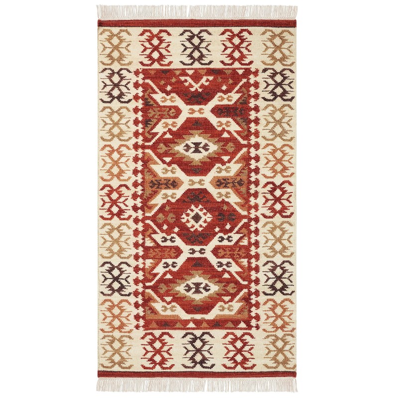 Dywan wełniany kilim 80 x 150 cm wielokolorowy VOSKEVAZ Dywan wełniany kilim 80 x 150 cm wielokolorowy VOSKEVAZ