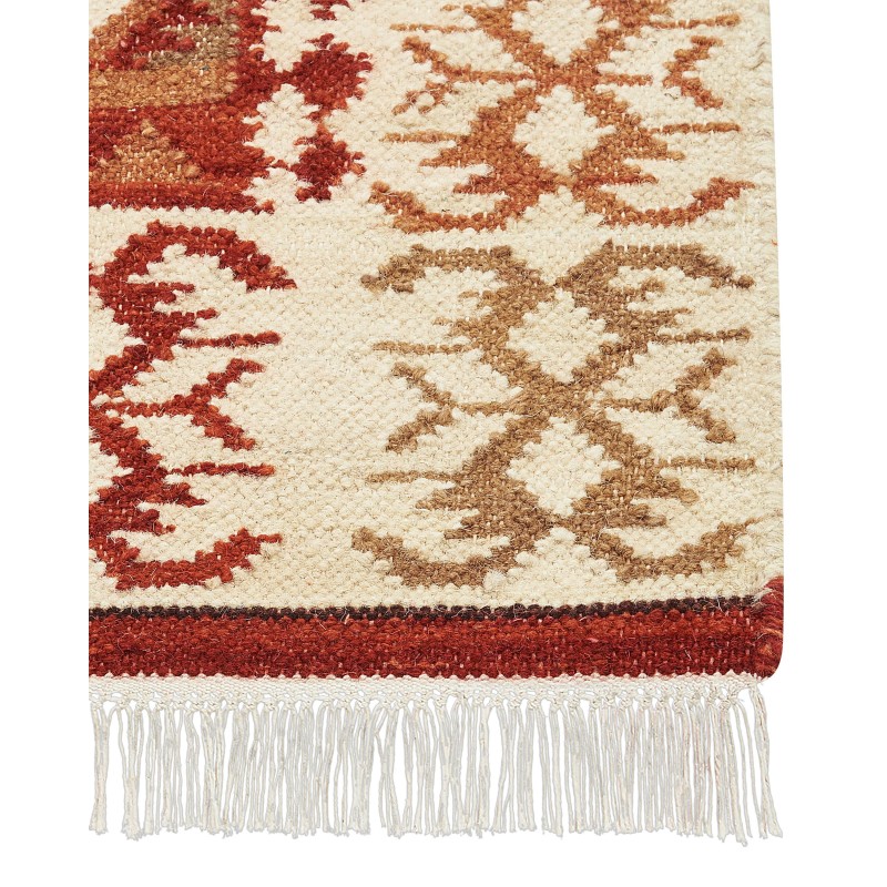 Dywan wełniany kilim 80 x 150 cm wielokolorowy VOSKEVAZ Dywan wełniany kilim 80 x 150 cm wielokolorowy VOSKEVAZ