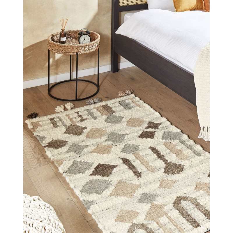 Dywan wełniany kilim 80 x 150 cm wielokolorowy KAGHTSRASHEN Dywan wełniany kilim 80 x 150 cm wielokolorowy KAGHTSRASHEN