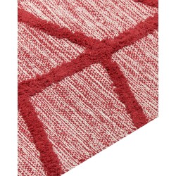 Dywan bawełniany 80 x 150 cm czerwony SIVAS Dywan bawełniany 80 x 150 cm czerwony SIVAS