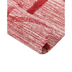 Dywan bawełniany 80 x 150 cm czerwony SIVAS Dywan bawełniany 80 x 150 cm czerwony SIVAS