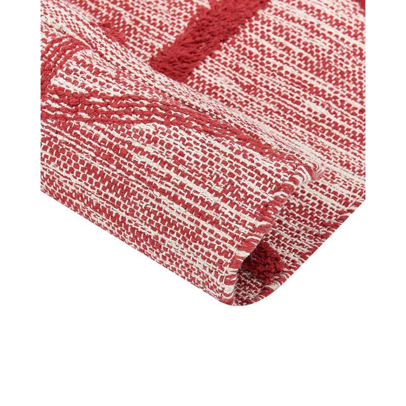 Dywan bawełniany 80 x 150 cm czerwony SIVAS Dywan bawełniany 80 x 150 cm czerwony SIVAS
