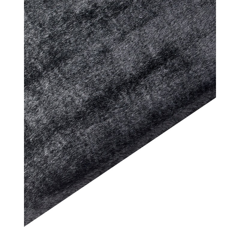 Dywan sztuczne futro królika 80 x 150 cm czarny MIRPUR Dywan sztuczne futro królika 80 x 150 cm czarny MIRPUR