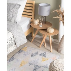 Dywan 80 x 150 cm szaro-żółty YAYLA Dywan 80 x 150 cm szaro-żółty YAYLA