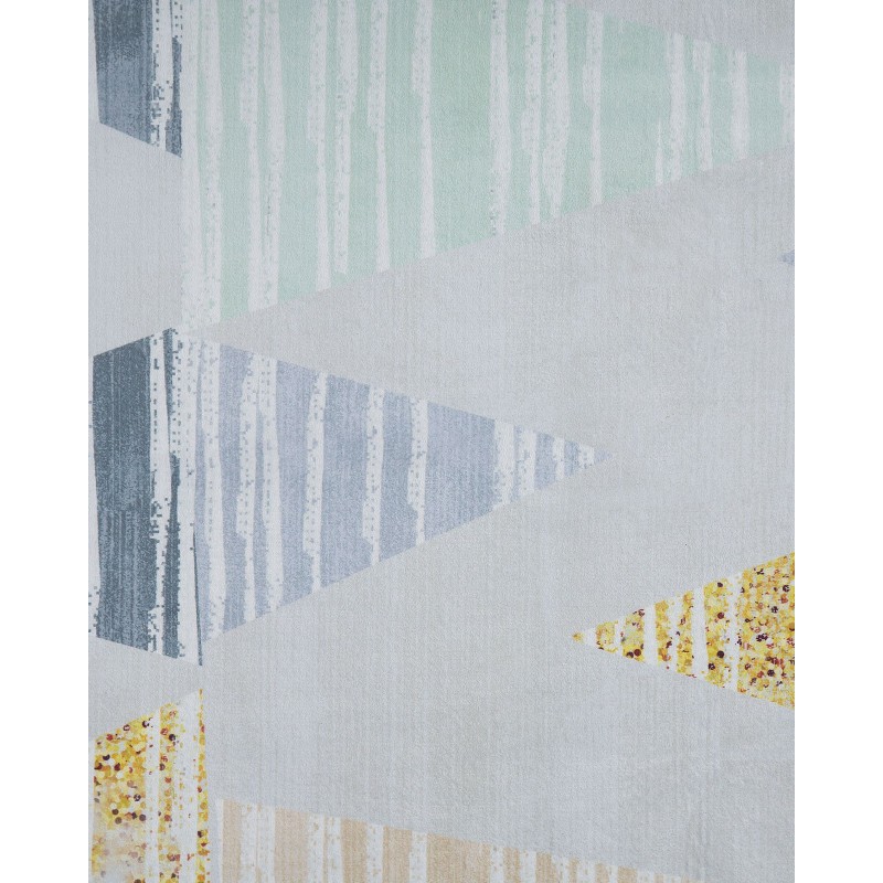 Dywan 80 x 150 cm szaro-żółty YAYLA Dywan 80 x 150 cm szaro-żółty YAYLA