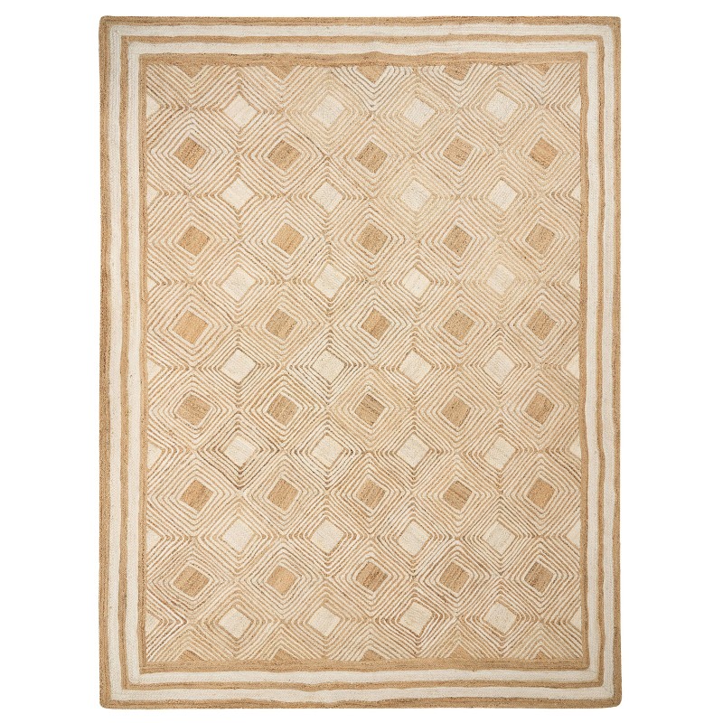 Dywan z juty 300 x 400 cm beżowy MENGEN Dywan z juty 300 x 400 cm beżowy MENGEN
