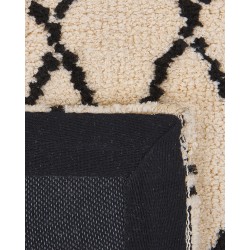 Dywan 80 x 150 cm beżowo-czarny MIDYAT Dywan 80 x 150 cm beżowo-czarny MIDYAT